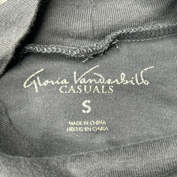 Lot 3 Long Sleeved Tops S Women Layering Turtleneck Blue Navy Gray Cotton Winter - Picture 5 of 11